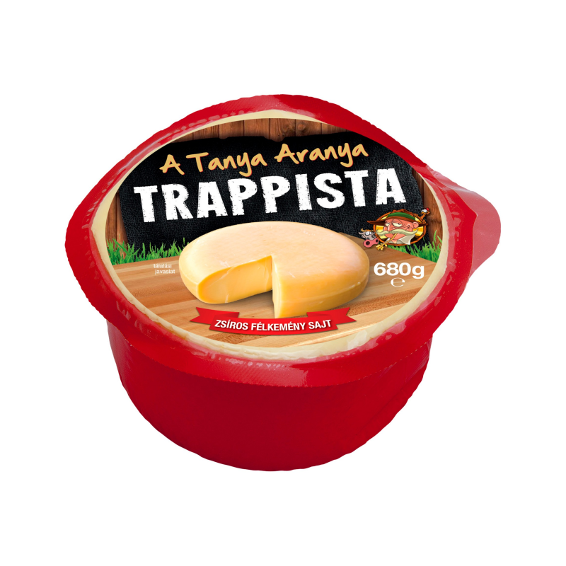 A Tanya Aranya 680gr Trappista zsíros félkemény sajt