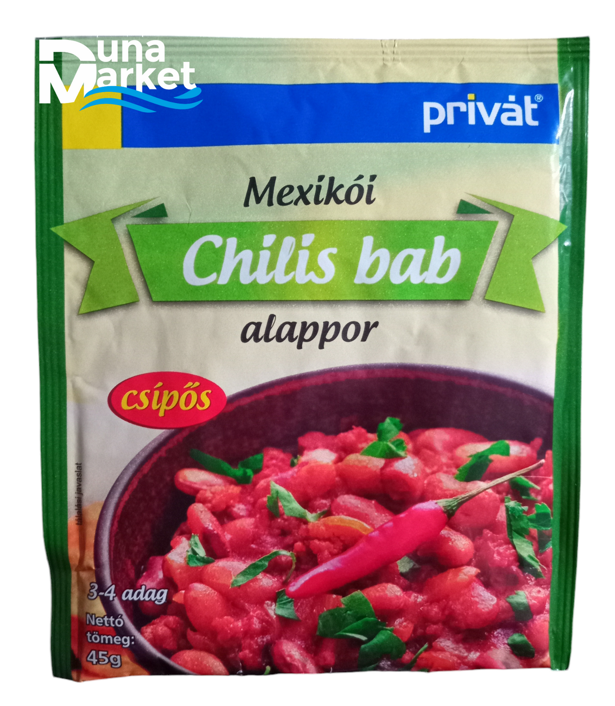 PRIVÁT 45g Mexikói chilis bab alappor