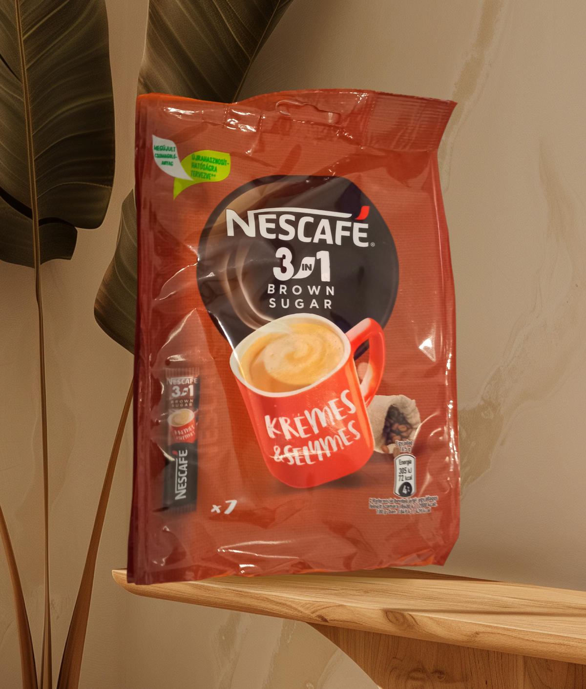 Nescafe 3in1 Brown Sugar instant kávé 10x16.5g