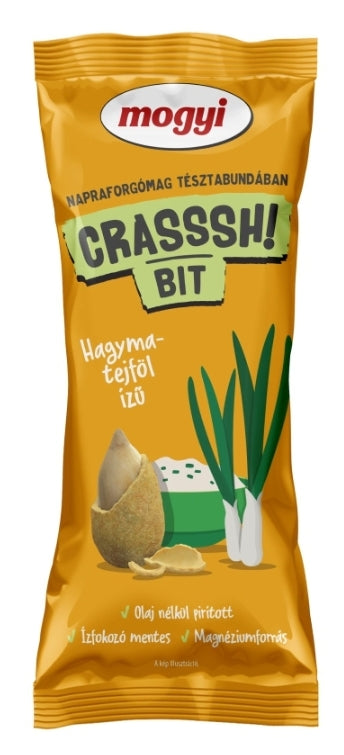 MOGYI CRASSSH! 70gr BIT napraforgómag tésztabundában hagymás-tejfölös