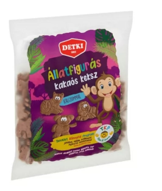 Detki 160g Állatfigurás kakaós keksz