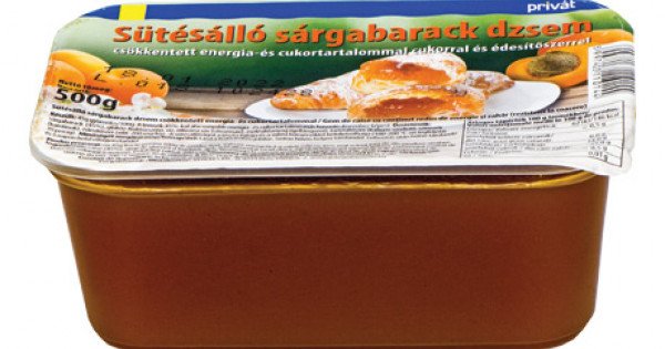 Privát sütésálló sárgabarack dzsem 500 g