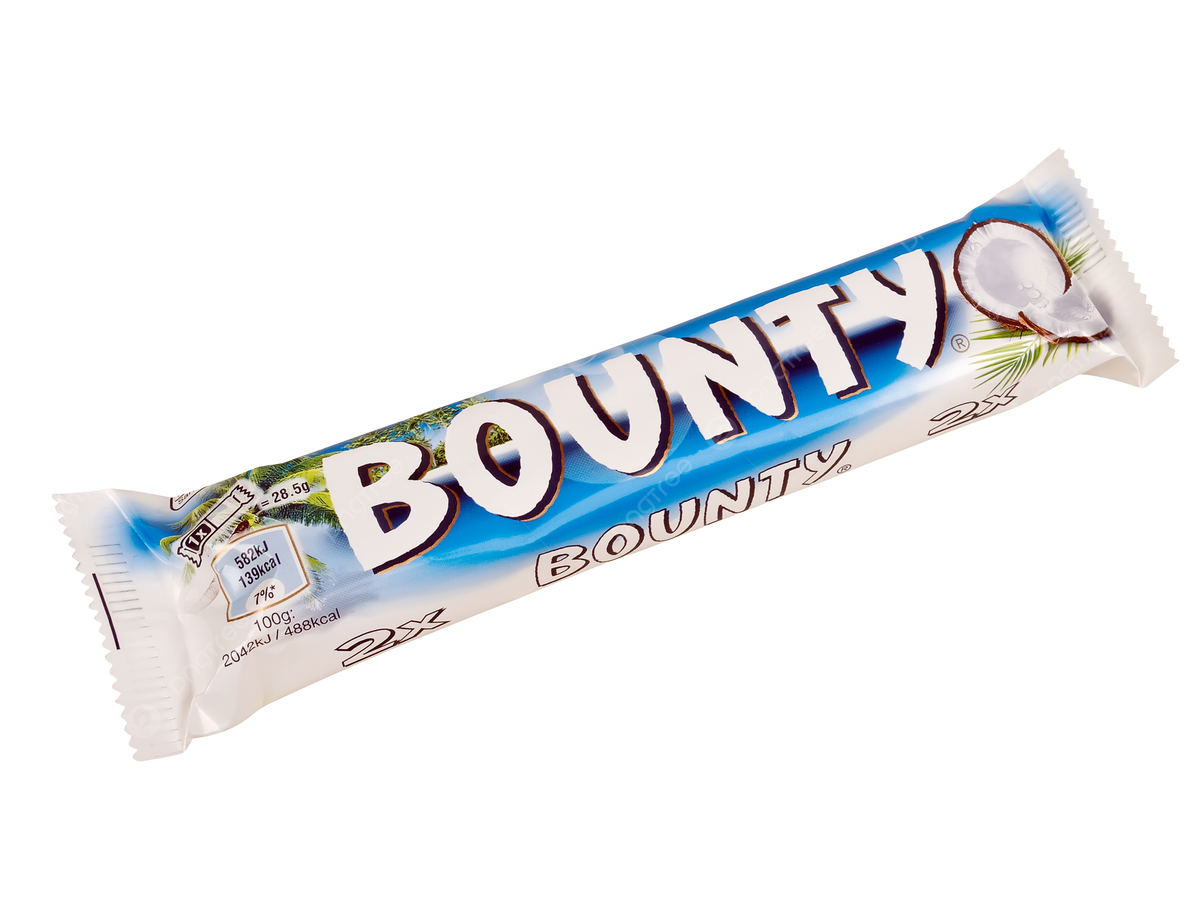 BOUNTY 2 x 28.5 g Kókuszos csokoládé