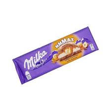 Milka Mmmax alpesi tejcsokoládé karamell ízű tejes krémtöltelékkel 300 g