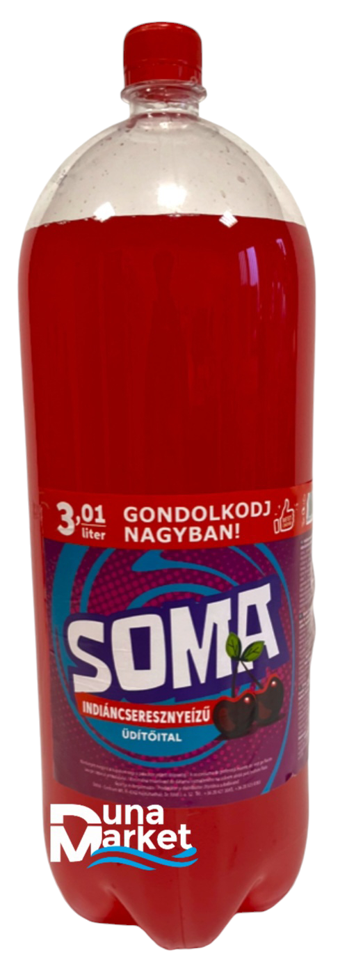 Soma 3,01L Indiáncseresznyeízű szénsavas üdítőital 6db/#