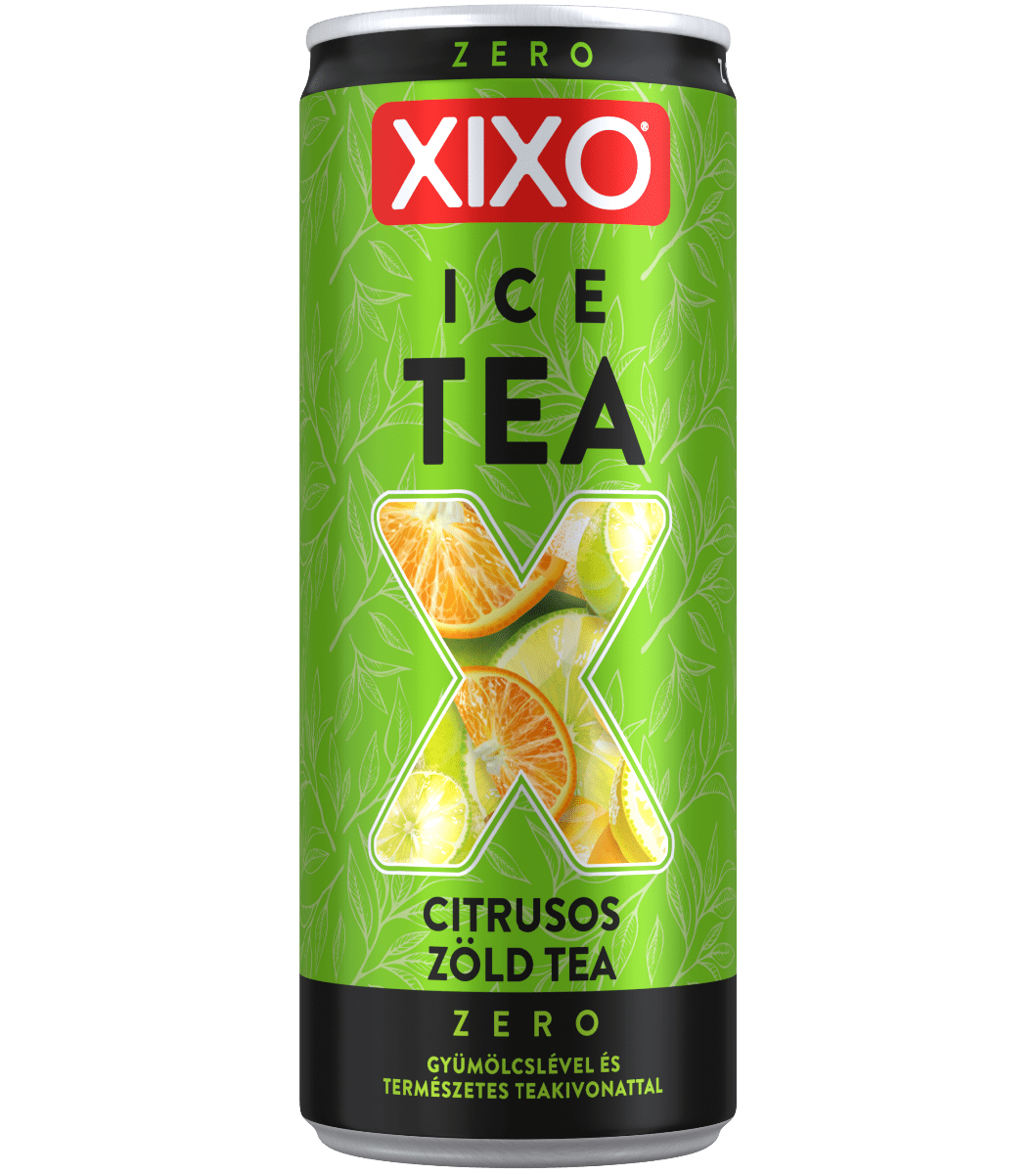 XIXO 250ml Zero ice tea citrusos zöld tea