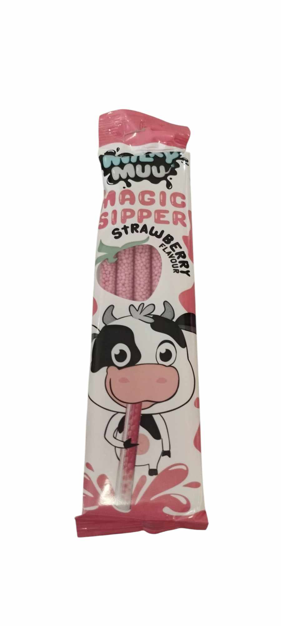 MILKY MUU 30gr Őrült tehén Szívószál Epres