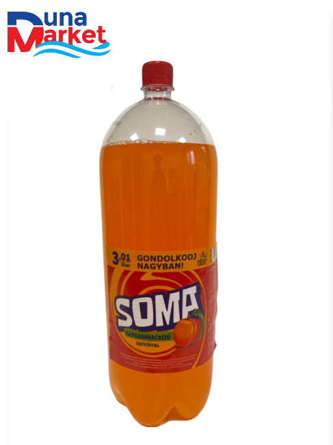Soma 3,01L Sárga barack ízű szénsavas üdítőital 6db/#
