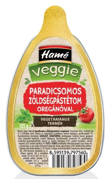 Hamé Veggie 105g Paradicsomos zöldségpástétom oregánóval