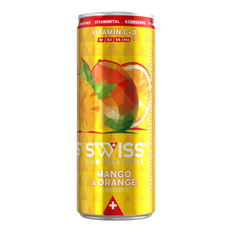 SWISS 250ml Laboratory mango-narancs ízű vitaminital