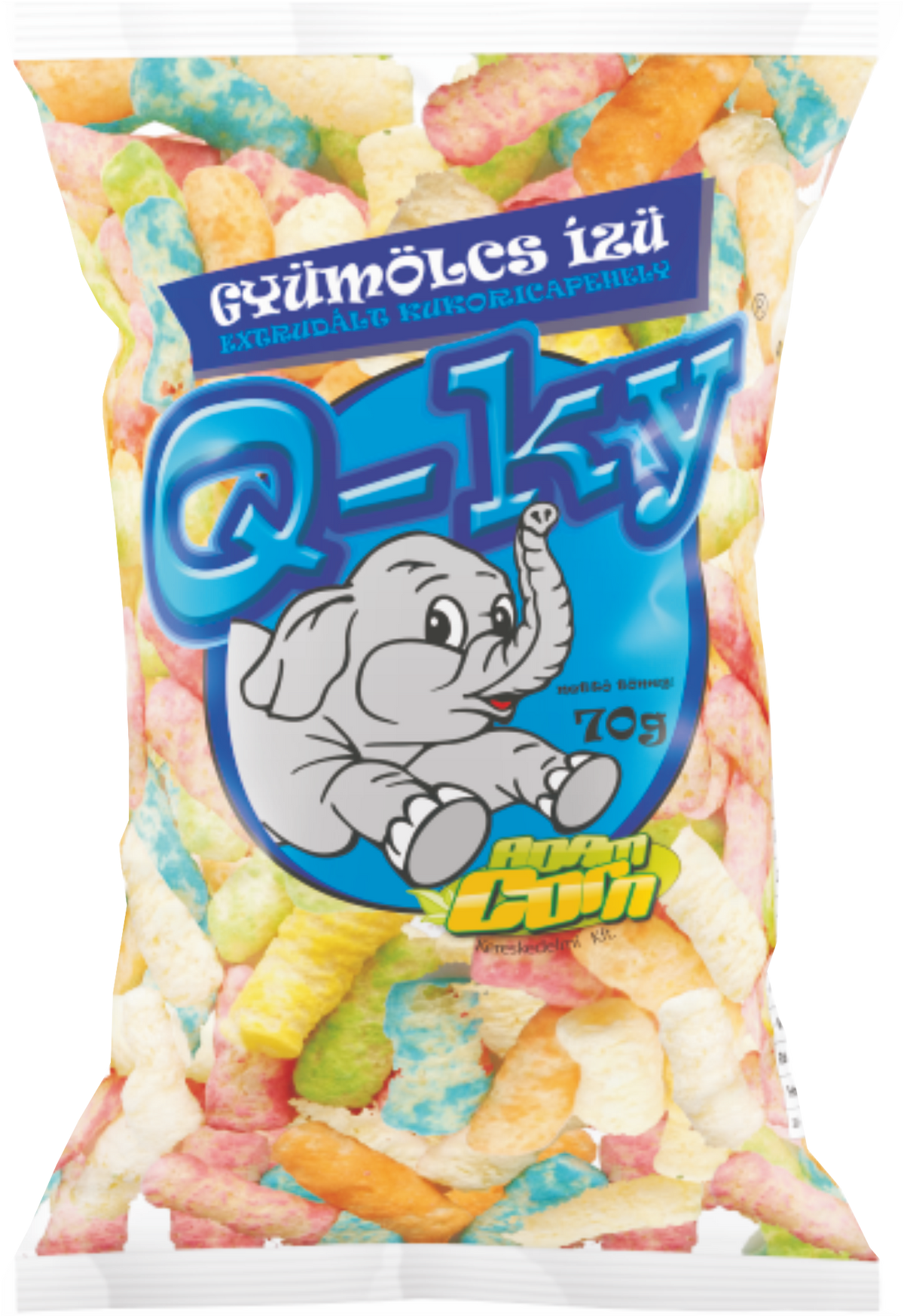 ÁDÁM CORN Q-KY extrudált kukoricapehely 70g Gyümölcsös ízű