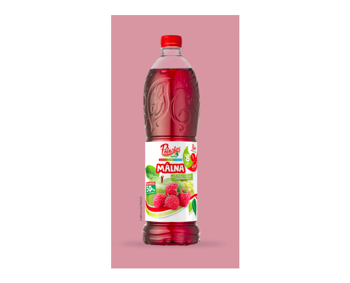 Pölöskei Málna ízű gyümölcsszörp 1 L 50%