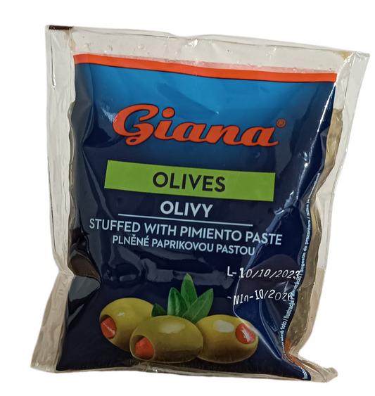 Giana 195g Oliva bogyó magozott paprikás