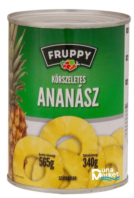 Fruppy 565g Körszeletes ananász