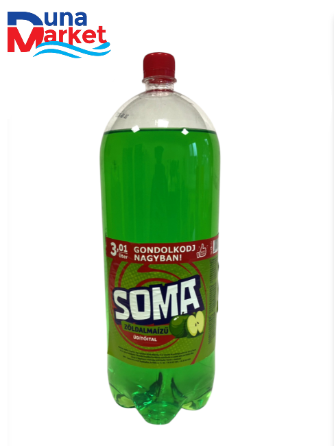 Soma 3,01L Zöld alma ízű szénsavas üdítőital 6db/#