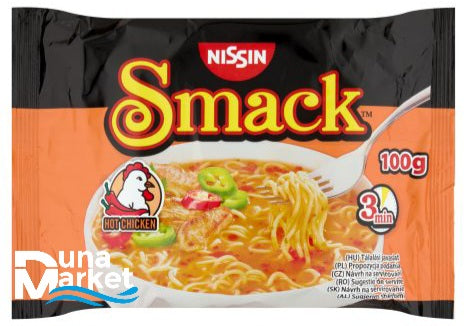 NISSIN Smack 100g Instant leves Csípős csirke