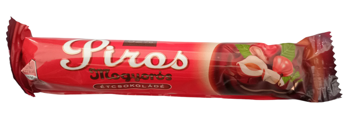 Piros Mogyorós 40g Étcsokoládé