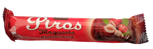 Piros Mogyorós 40g Étcsokoládé