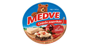 Medve csípős paprikás kenhető, félzsíros ömlesztett sajt 8 x 17,5 g (140 g)