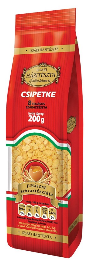 Izsáki-8 tojásos tészta-Csipetke