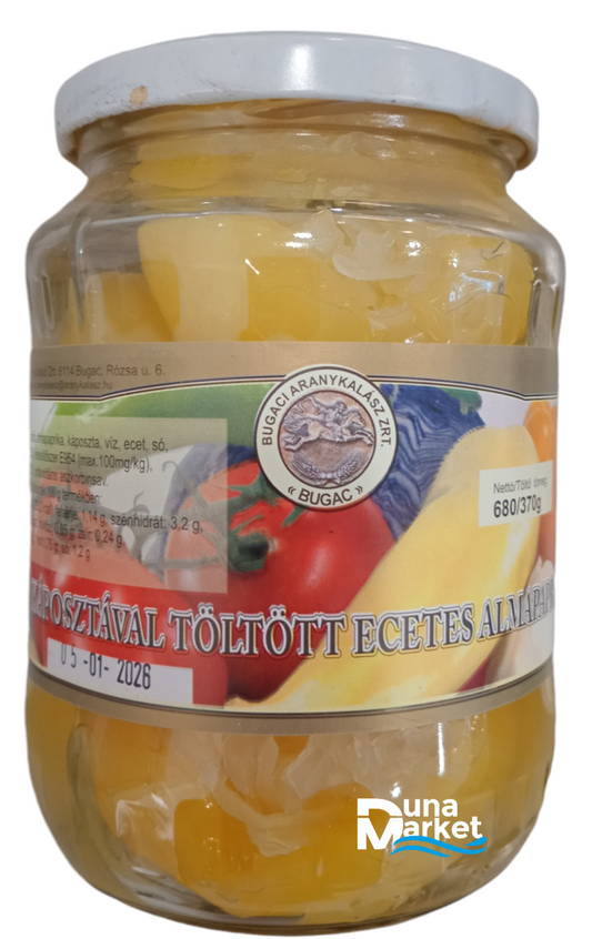 Almapaprika ecetes káposztával töltött 720ml