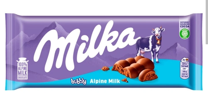 Milka 90g Bubbly Alpin Milk