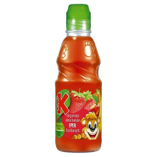 Kubu sárgarépa-alma-banán-eper-őszibarack ízű gyümölcsital 300 ml