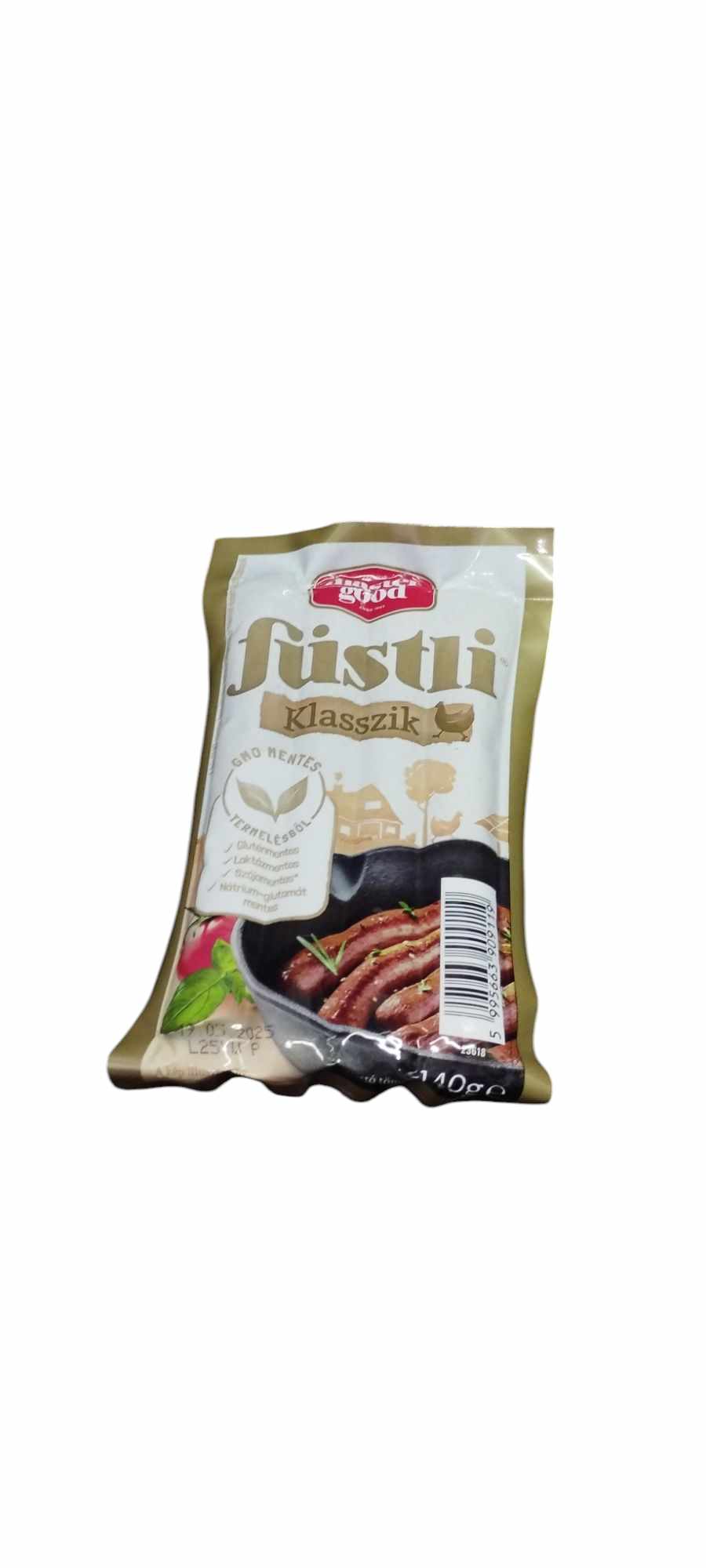 MASTER GOOD  140gr Füstli Klasszik füst ízesítésű virsli csirkehúsból