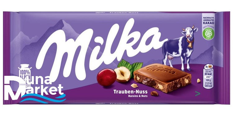 Milka 100g Trauben-Nuss
