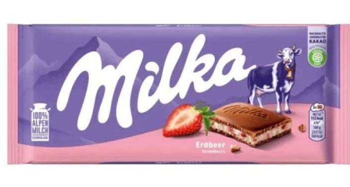 Milka 100g Erdbeer