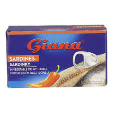 Giana szardínia növényi olajban chilivel, 125 g