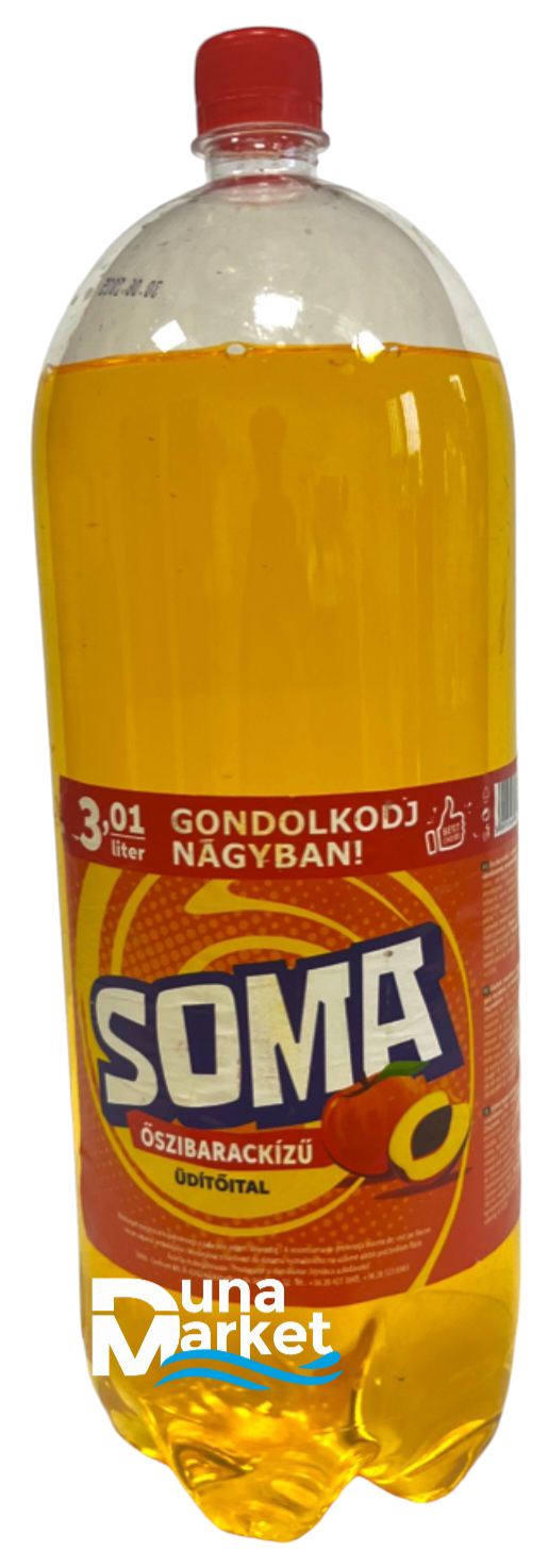 Soma 3,01L Őszibarackízű szénsavas üdítőital 6db/#