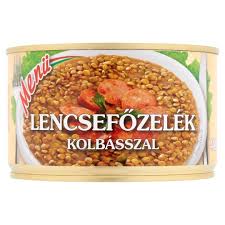 Menü lencsefőzelék kolbásszal 400 g