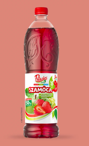 Pölöskei Szamóca ízű gyümölcsszörp 1L  50%