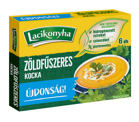 Lacikonyha 60g Zöldfűszeres kocka