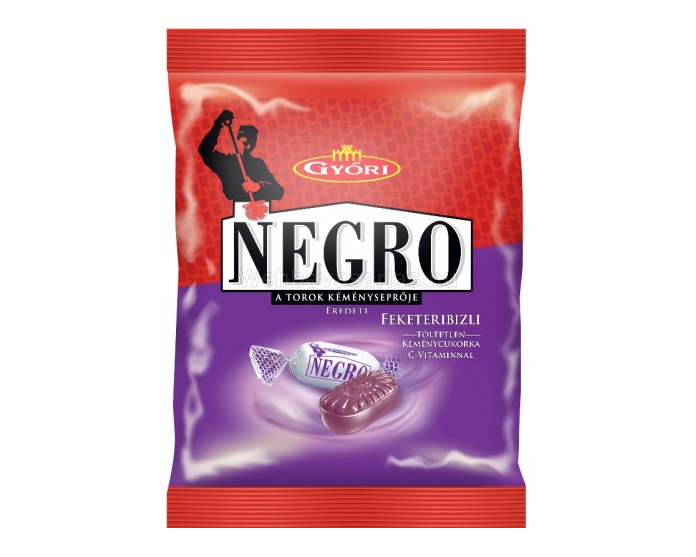 Negro Feketeribizli ízű 79g töltetlen keménycukorka