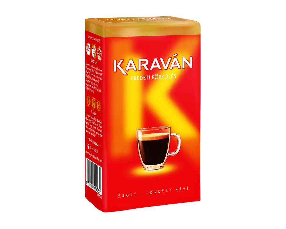 Karaván 225g Őrölt pörkölt kávé