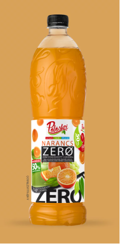 Pölöskei ZERO Narancs ízű szörp 1L